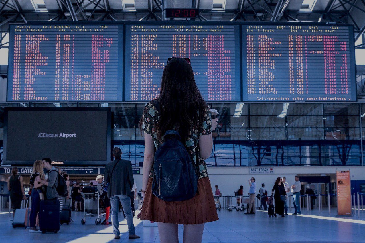 Woman traveling