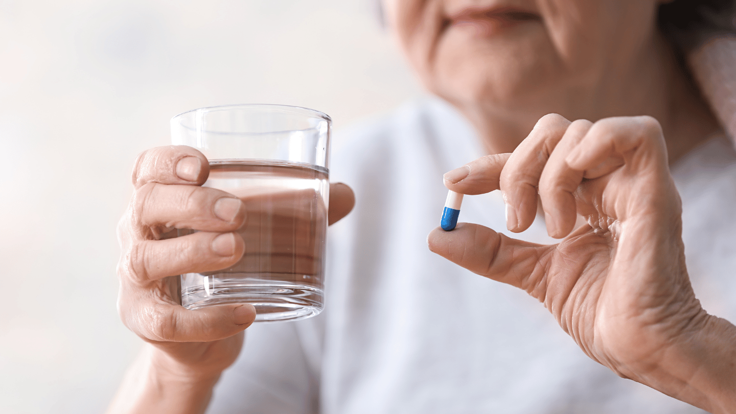 Woman taking diuretic Chlorthalidone for hypertension